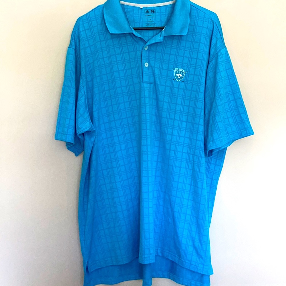 XL Blue Adidas Golf Shirt